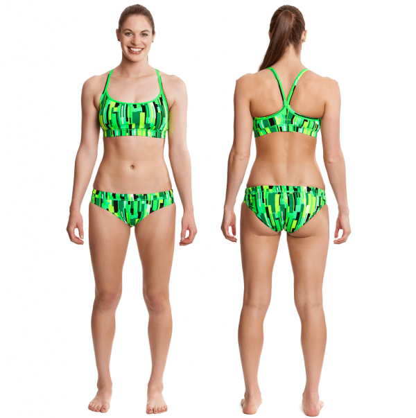 Спортивный раздельный купальник FUNKITA-ACID-RAIN-S-11