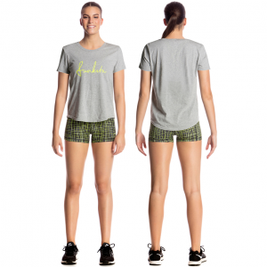 FUNKITA FIT Tina T-Shirt Grey Футболка для фитнеса