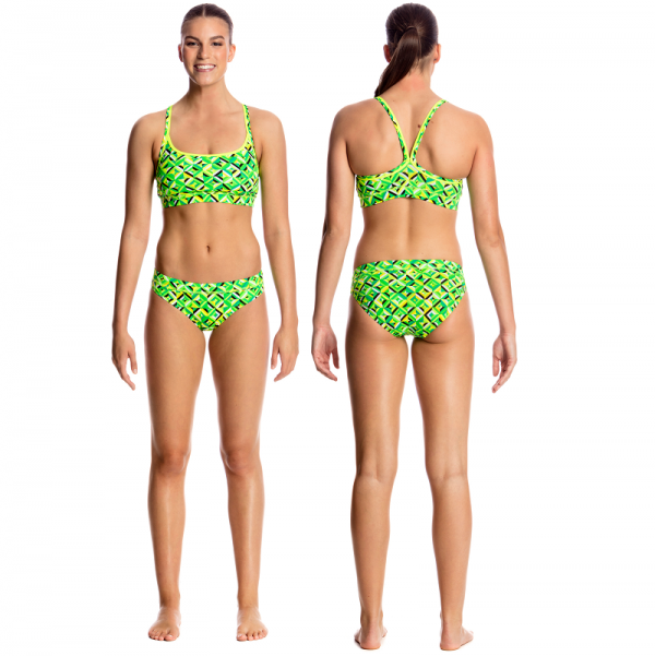 FUNKITA RADIOACTIVE SPORTS Купальник спортивный раздельный для бассейна