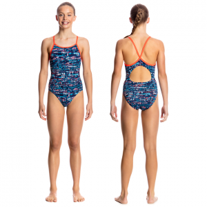 FUNKITA Lotsa Dots Купальник для бассейна детский спортивный