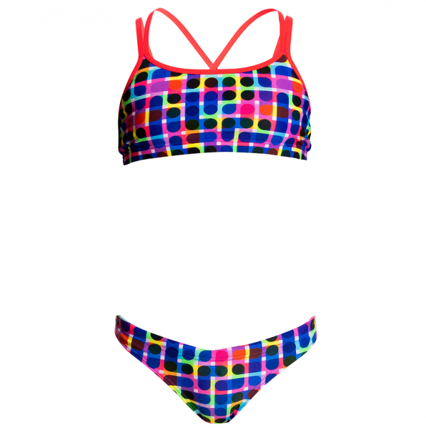 FUNKITA Inked Criss Cross Купальник раздельный