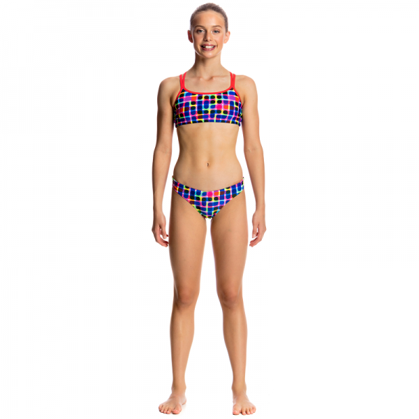 FUNKITA Inked Criss Cross Купальник раздельный