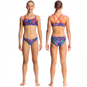 FUNKITA Inked Criss Cross Купальник раздельный