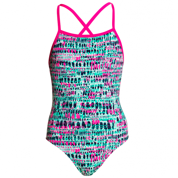 FUNKITA Minty Madness Strapped Купальник для бассейна детский спортивный