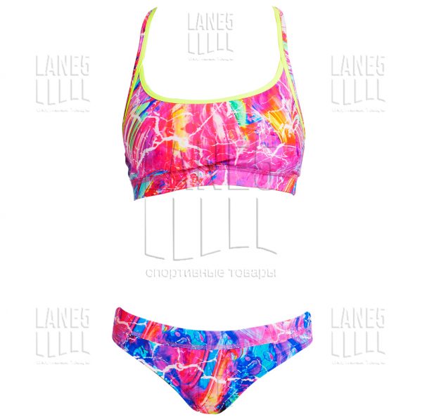 FUNKITA KALEIDOCOLOUR SPORTS Купальник раздельный спортивный
