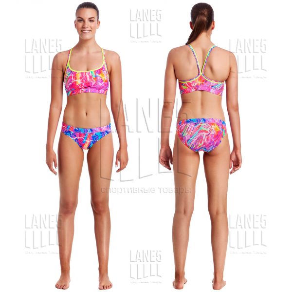 FUNKITA KALEIDOCOLOUR SPORTS Купальник раздельный спортивный