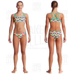 FUNKITA MINTY MITTENS CRISS CROSS Купальник детский раздельный