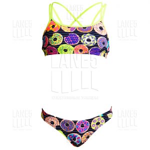 FUNKITA DUNKING DONUTS CRISS CROSS Купальник детский раздельный