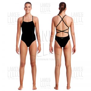 FUNKITA Still Black Strapped Купальник для бассейна