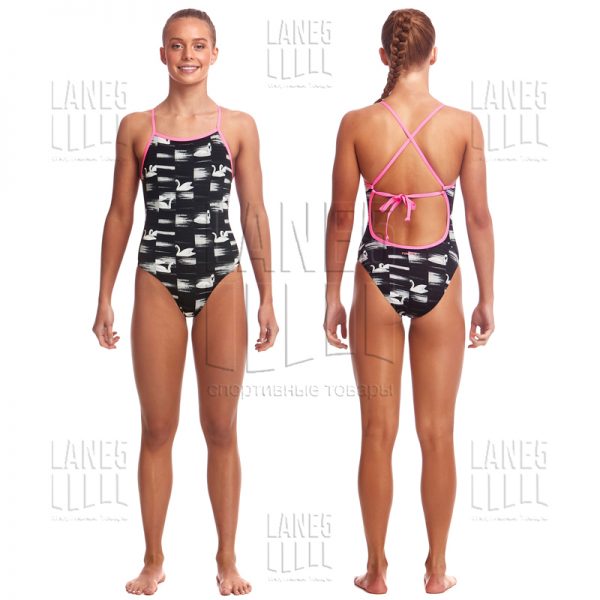 FUNKITA Black Swan Tie Me Tight Купальник детский