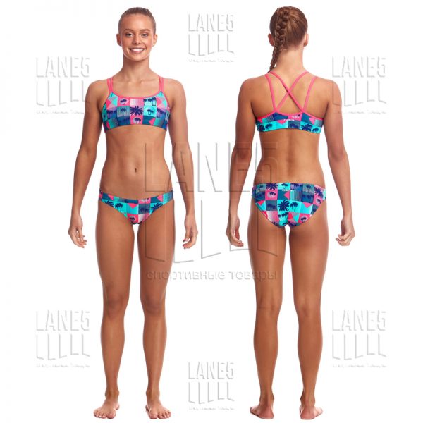 FUNKITA Club Tropicana Criss Cross Купальник детский раздельный