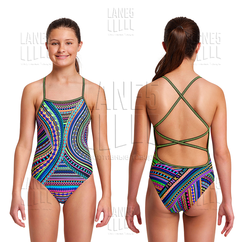 FUNKITA Tribal Revival Strapped Купальник для бассейна