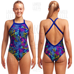 FUNKITA Oyster Saucy Sky Hi Купальник для бассейна