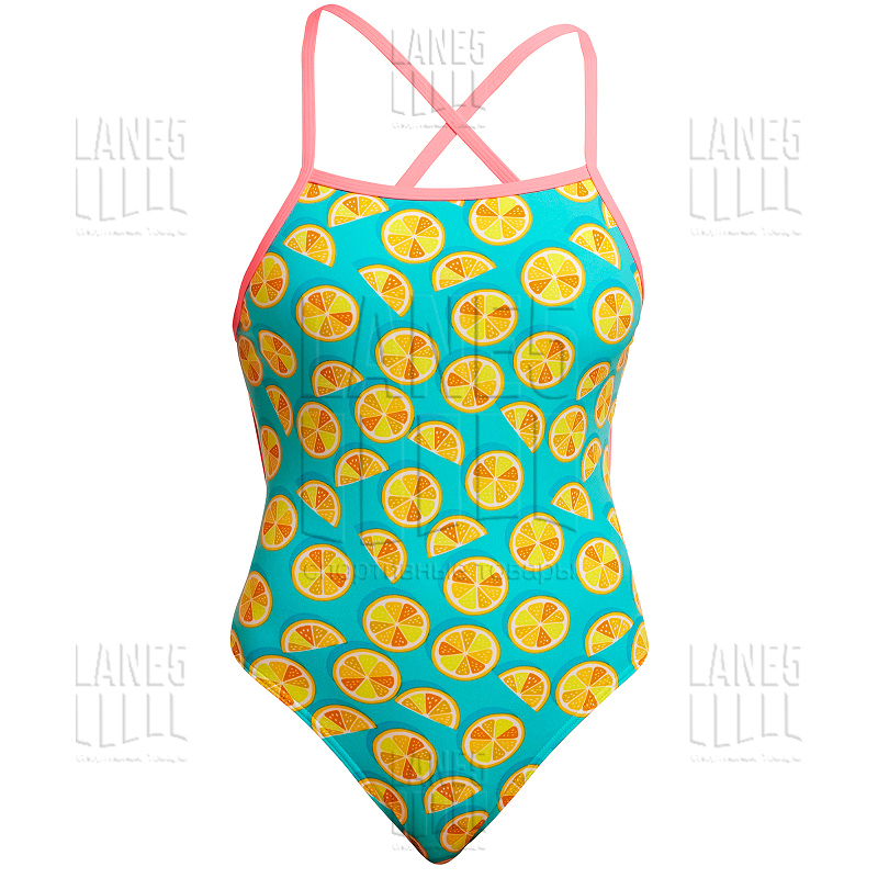 FUNKITA Lime Splice Tie Me Tight Купальник спортивный