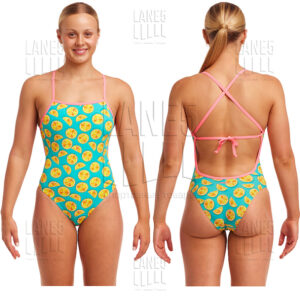 FUNKITA Lime Splice Tie Me Tight Купальник спортивный