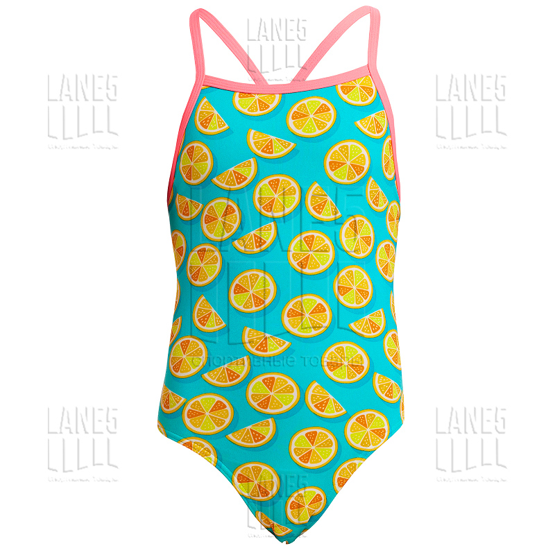 FUNKITA Lime Splice Tie Me Tight Купальник для бассейна