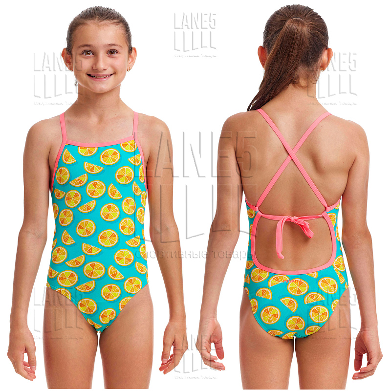 FUNKITA Lime Splice Tie Me Tight Купальник для бассейна